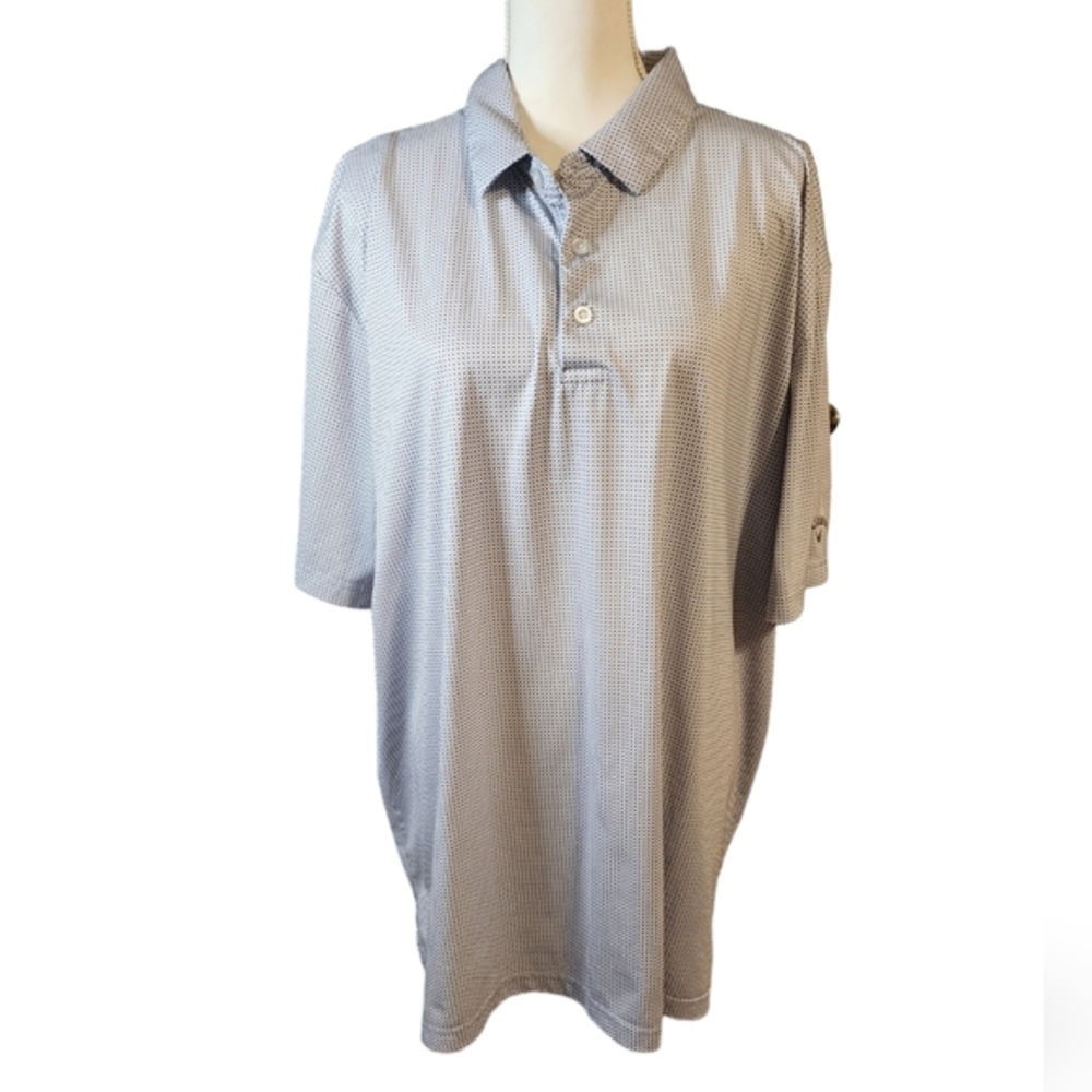 Callaway ombre chevron print opti-dri knit polo